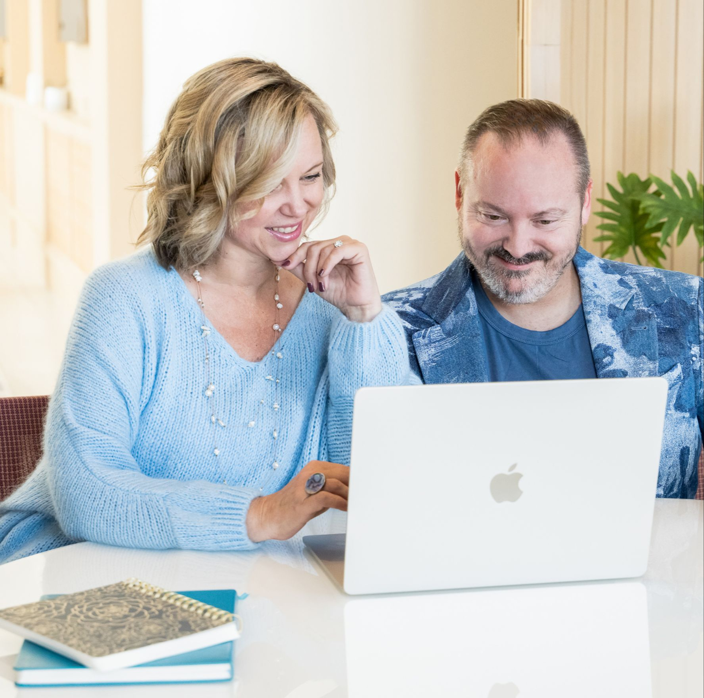 Matt and Joy Kahn working together